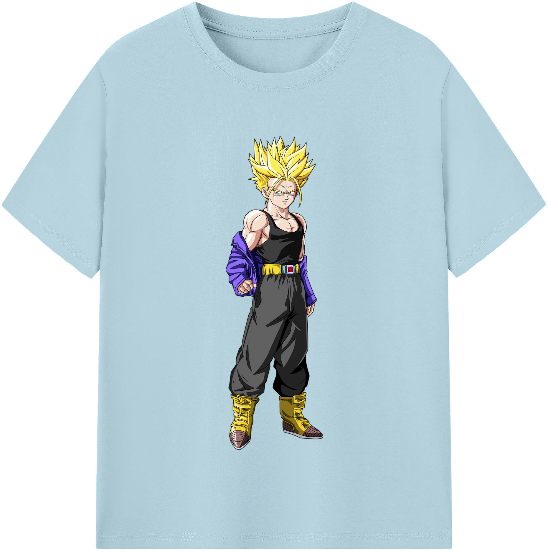 （画像用） ドラゴンボール トランクス（Torankusu）DRAGON BALL Trunks 綿100％半袖Tシャツ（フロントプリント）